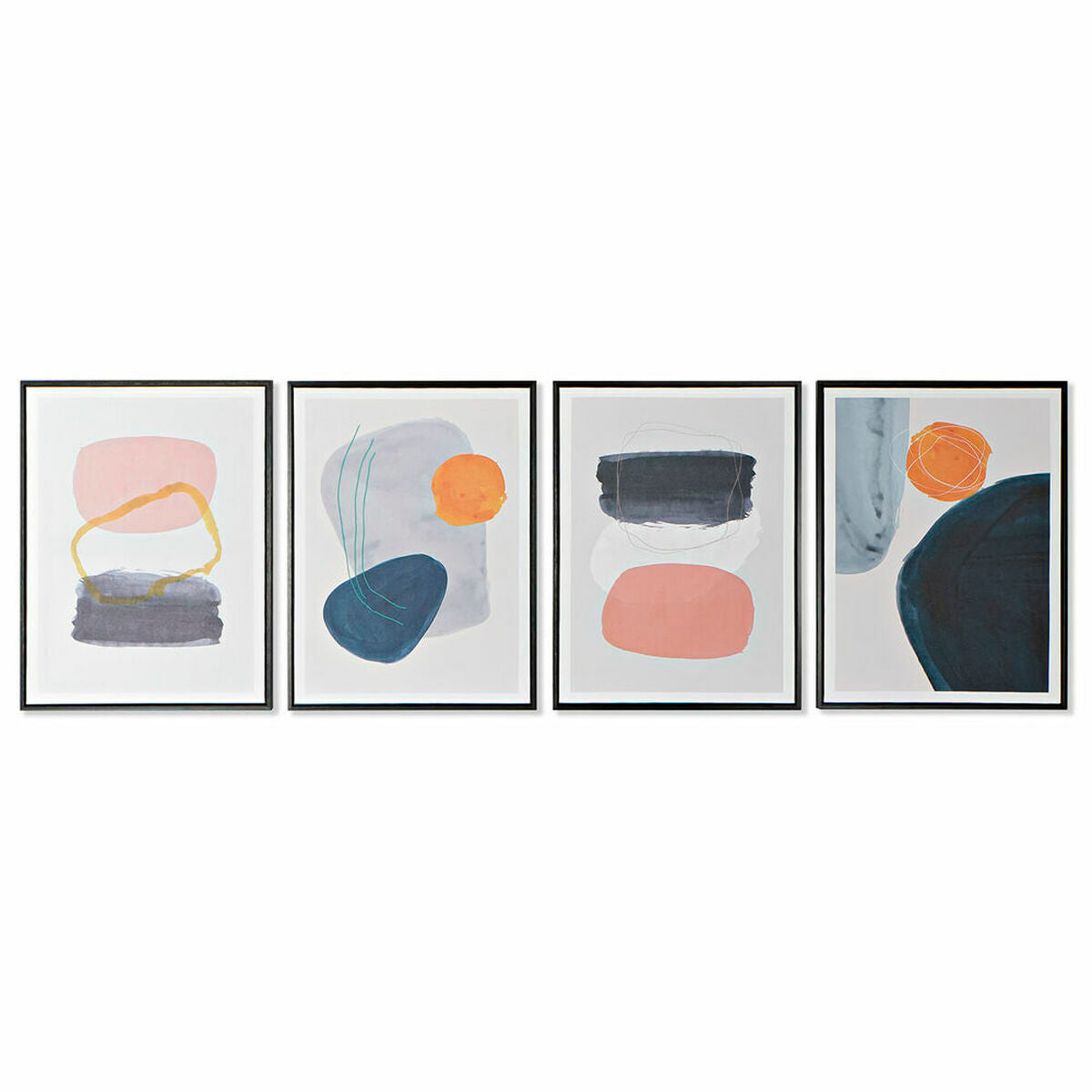Dkd Home Decor Painting Dkd Home Decor S3018014 Plastic (4 Pieces) (Refurbished A)