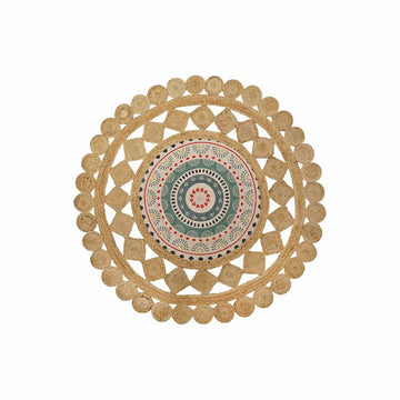 Carpet DKD Home Decor Brown Multicolour (150 x 150 x 0,75 cm)