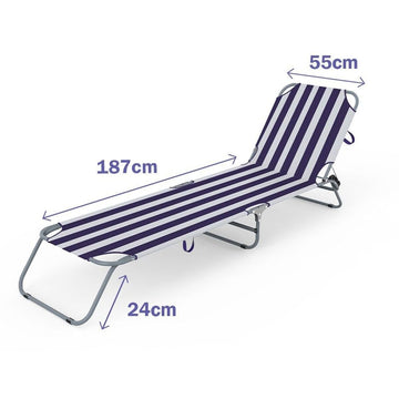 Sun-lounger Marbueno 187 x 24 x 55 cm