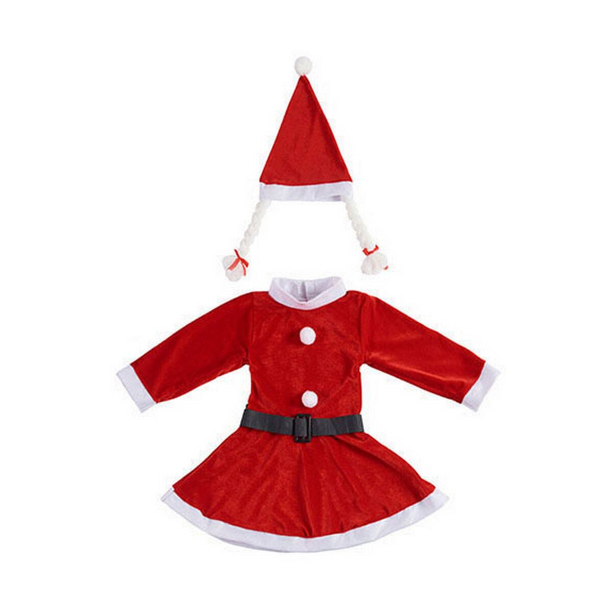 Costume for Children Krist+ White Red Mother Christmas 9-13 Years