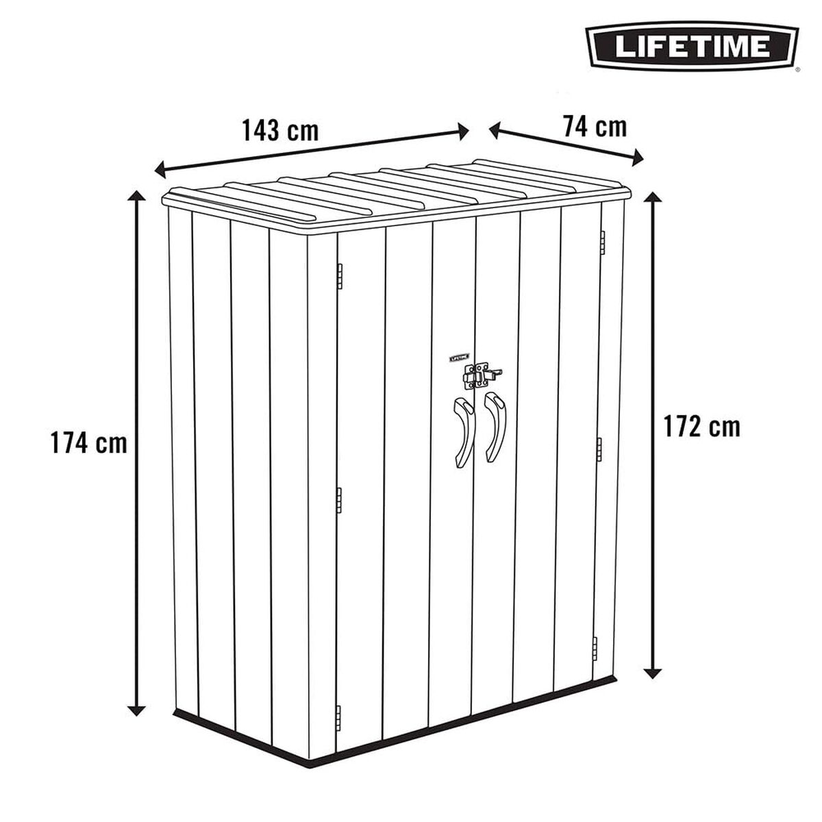 Lifetime Storage Furniture Lifetime Grey Plastic (Refurbished C)