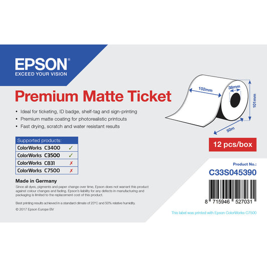 Epson Printer Labels Epson C33S045390