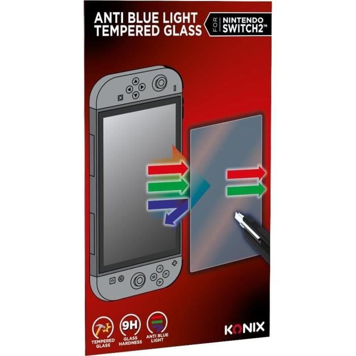 Konix Screen Shield For Nintendo Switch 2 Konix