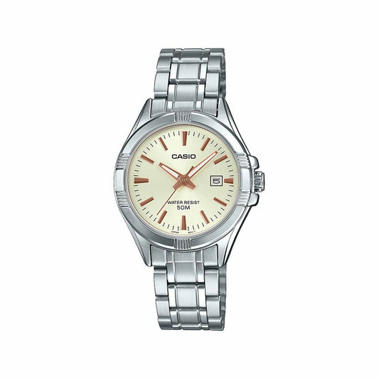 Casio Ladies' Watch Casio Lady Date - Champagne (Ø 31 Mm)