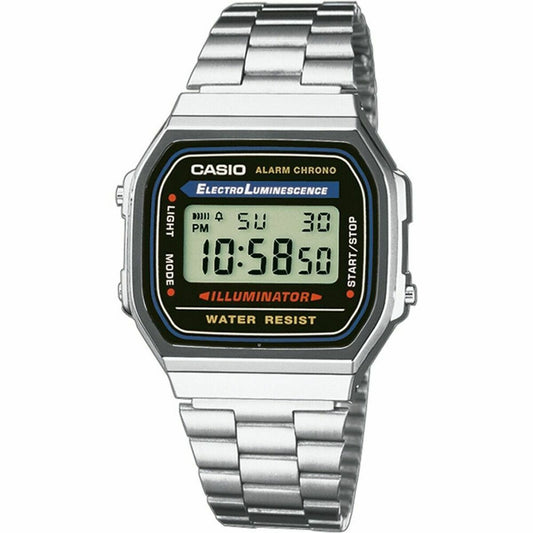 Casio Men's Watch Casio A168Wa-1Yes Black Silver