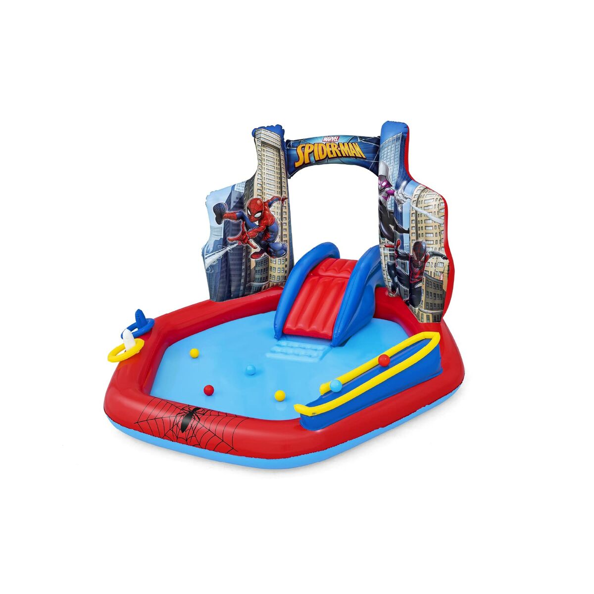 Bestway Children's Pool Bestway Spiderman 211 X 206 X 127 Cm Playground