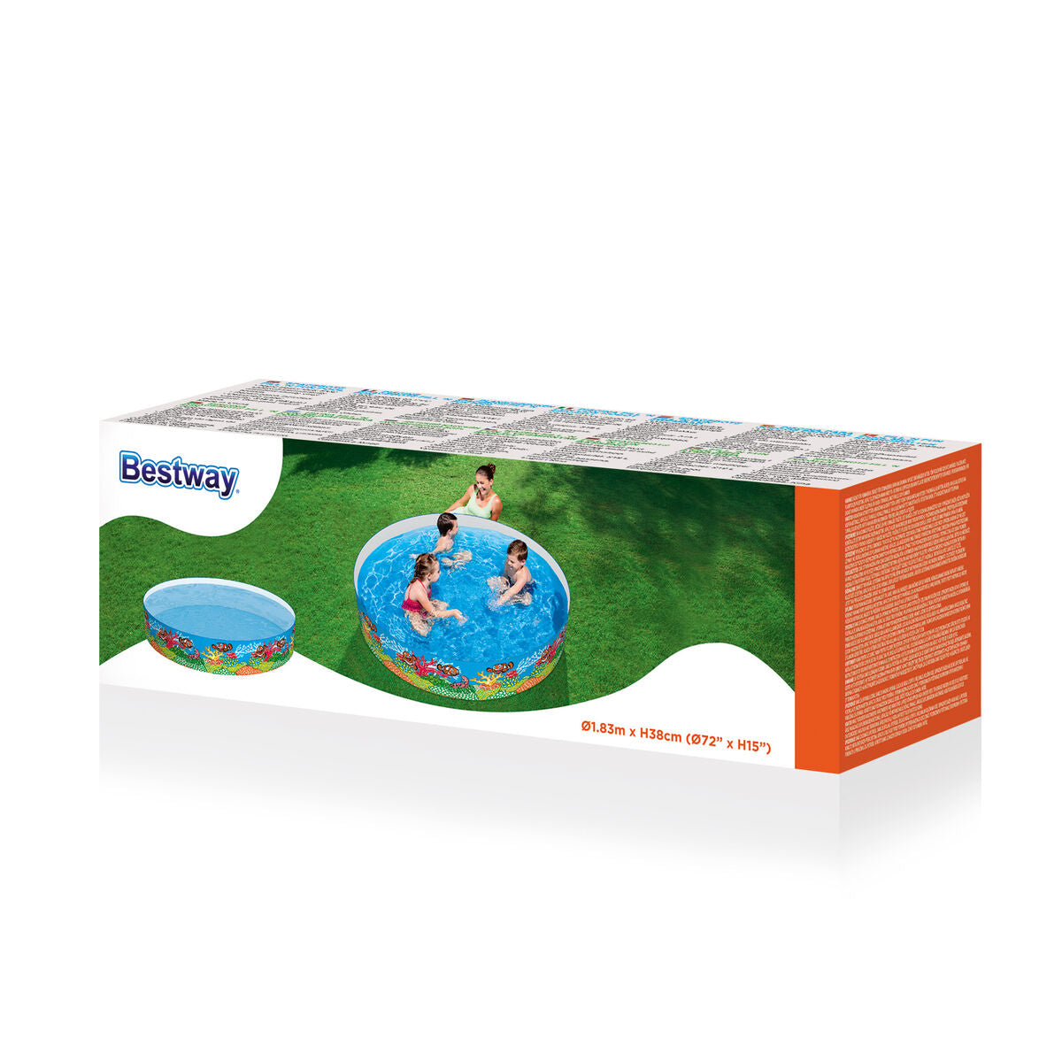 Bestway Inflatable Paddling Pool For Children Bestway Navy 183 X 38 Cm