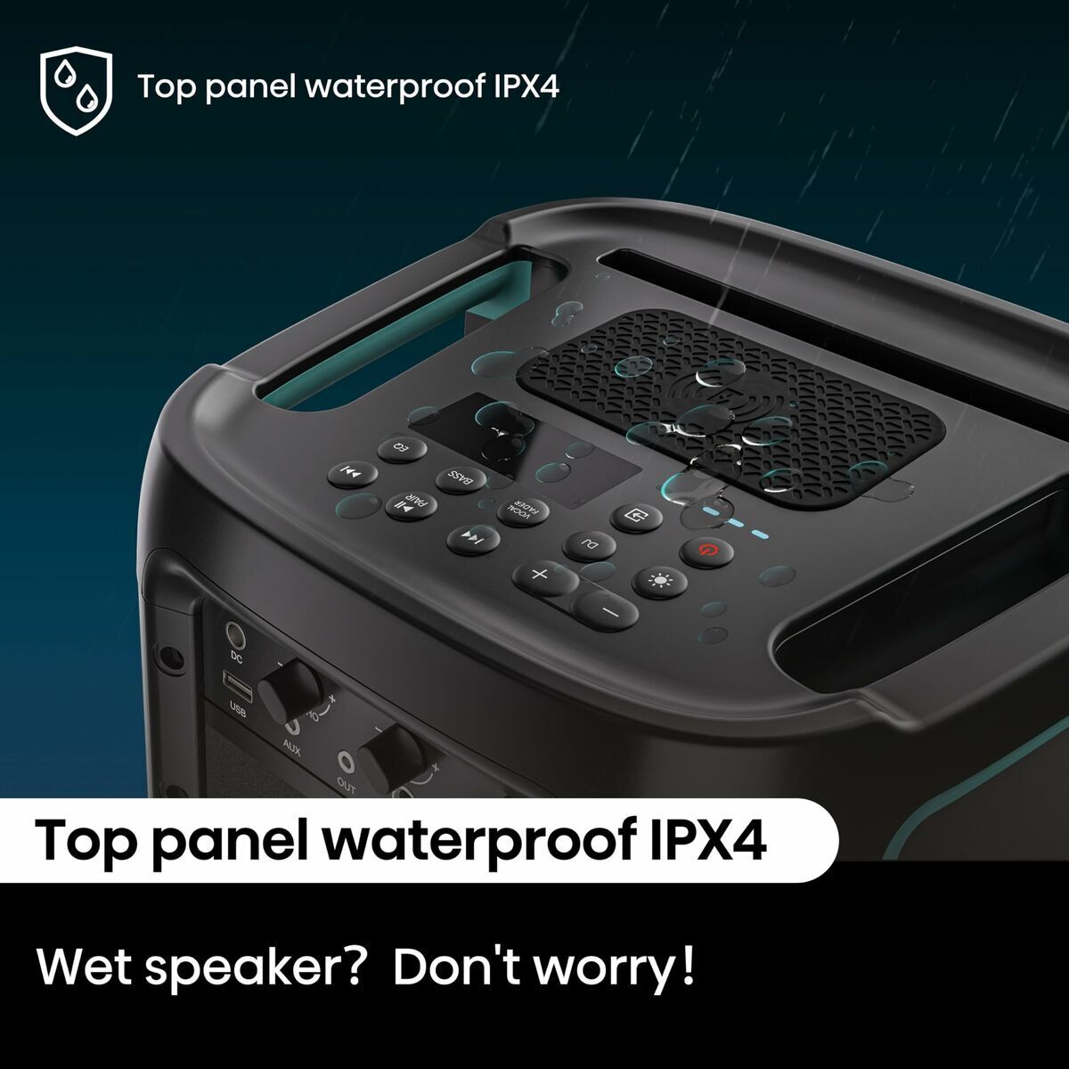 Hisense Portable Bluetooth Speakers Hisense Party Storm Black 300 W