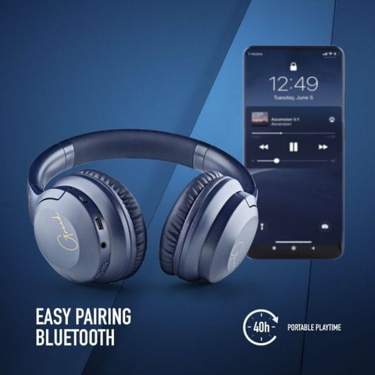 Ngs Headphones With Microphone Ngs Articagreedblue Blue