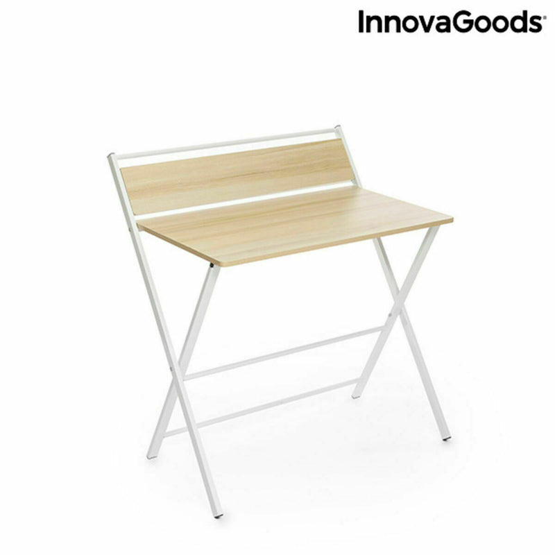 Folding Desk with Shelf InnovaGoods Tablezy Multicolour Wood (Refurbished A)