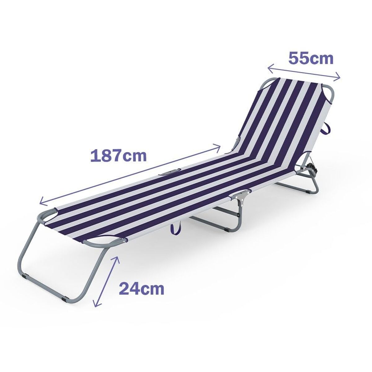 Sun-lounger Marbueno 187 x 24 x 55 cm