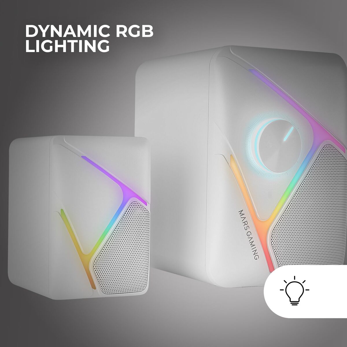Mars Gaming Pc Speakers Mars Gaming Msh21W White 4 W