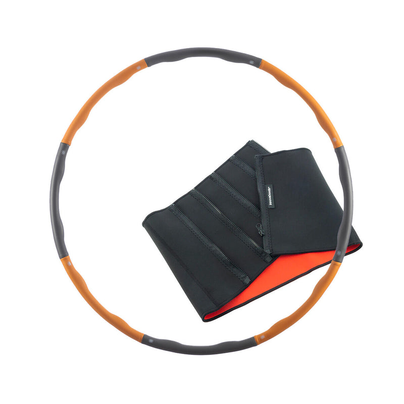 Pack Detachable Foam-covered Fitness Hoop and Sports Slimming Belt with Sauna Effect InnovaGoods