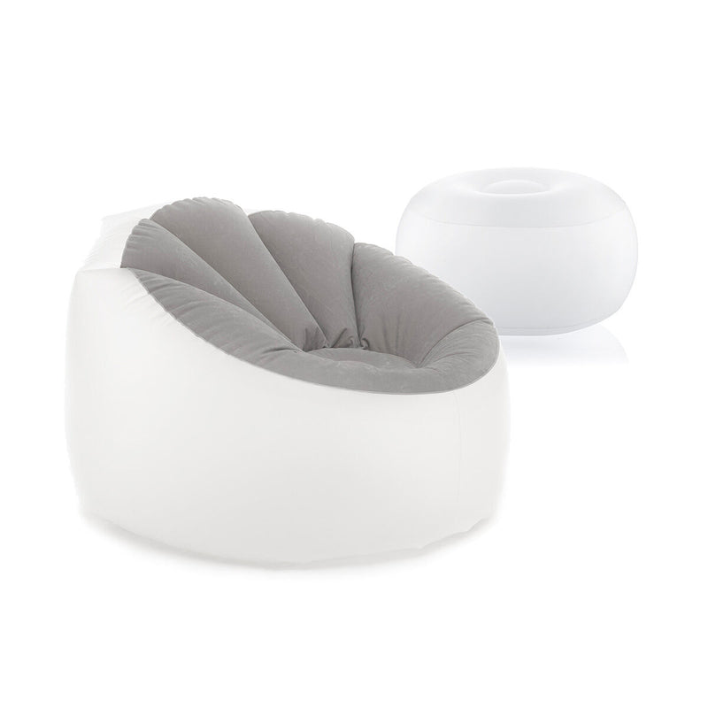 Pack Inflatable Armchair with Multicoloured LED and Inflatable Seat with Multicolour LED and Remote Control InnovaGoods