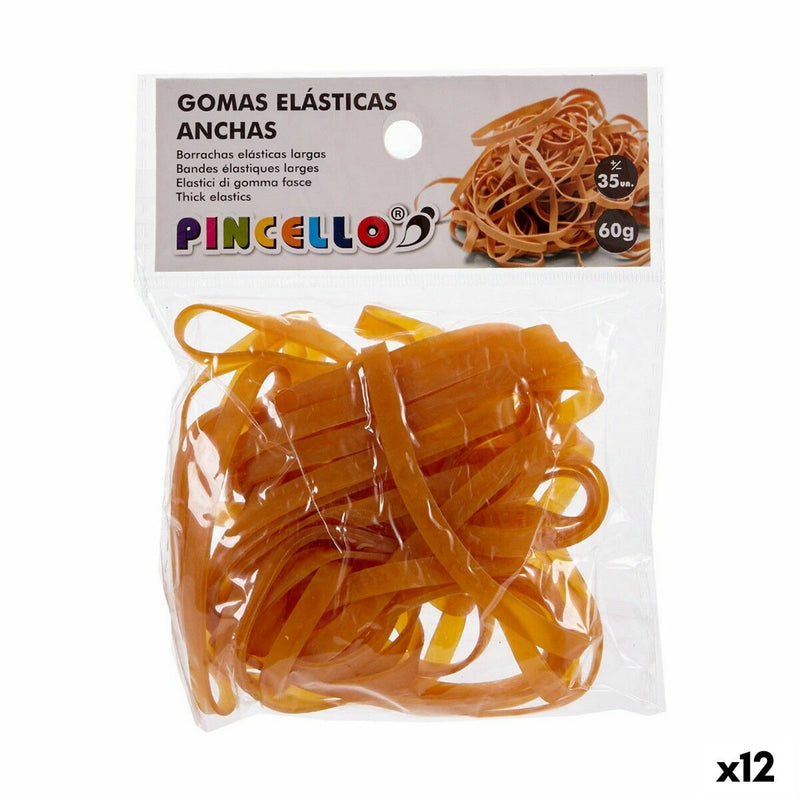 Elastic bands Pincello Yellow Broad (12 Units)