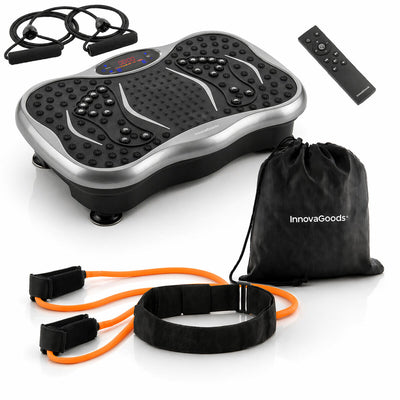Vibration Platform Pack with Speaker, Remote Control and Belt with Resistance Bands InnovaGoods